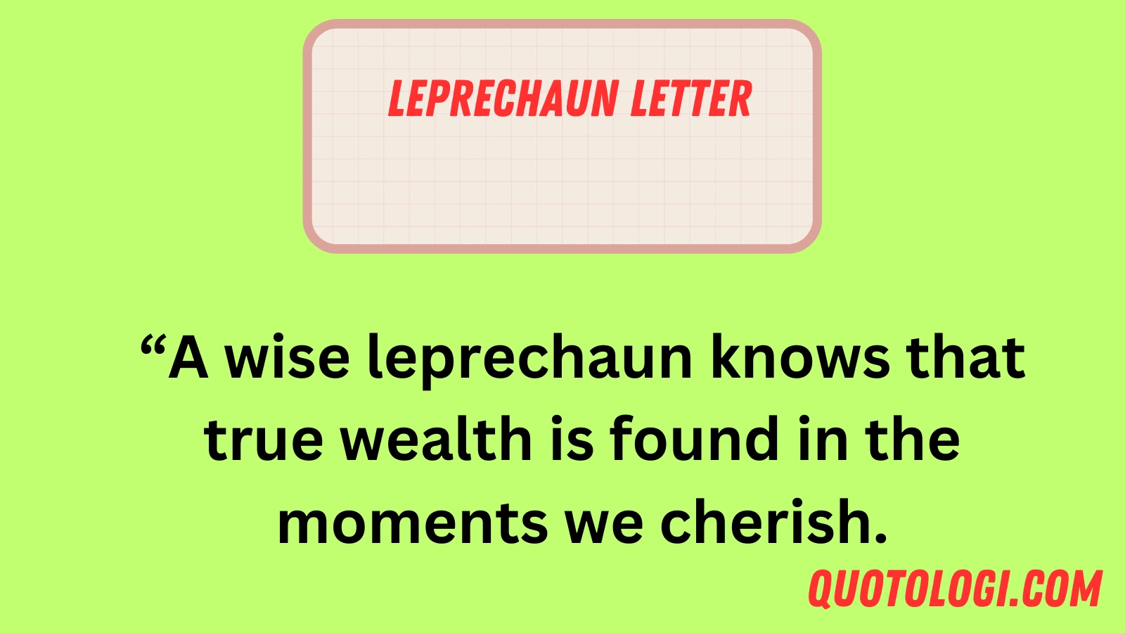 Leprechaun Letter