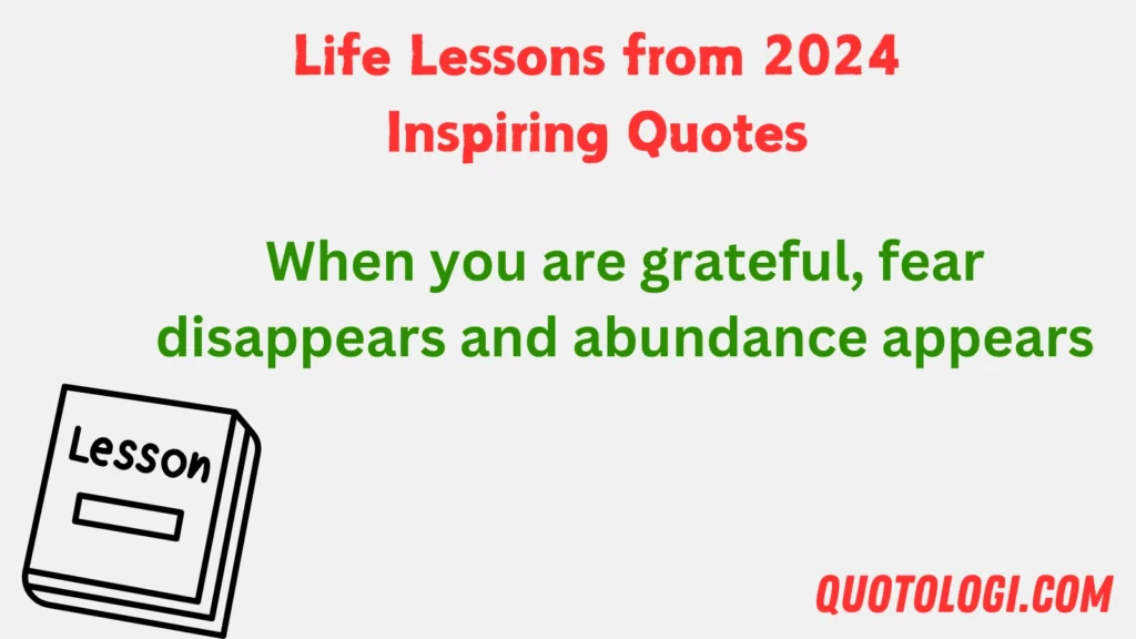 Life Lessons from 2024 Inspiring Quotes