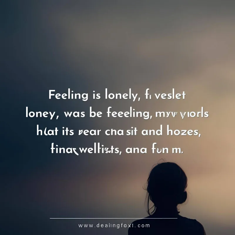 Feeling Lonely Quotes