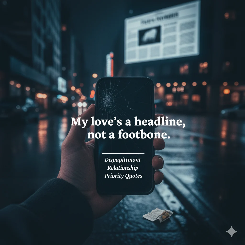 Disappointment Relationship Priority Quotes