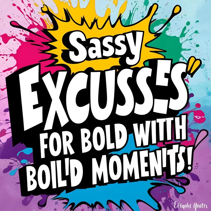 Sassy Excuses Quotes for Bold Moments