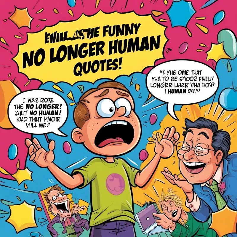 Funny No Longer Human Quotes to Crack a Smile