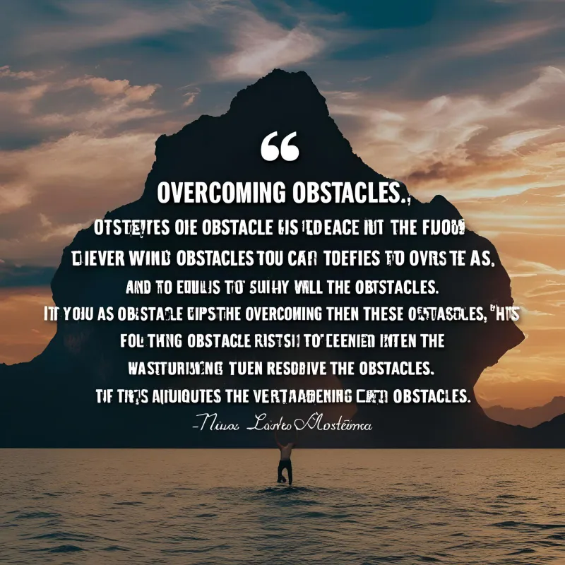 overcoming obstacles quotes