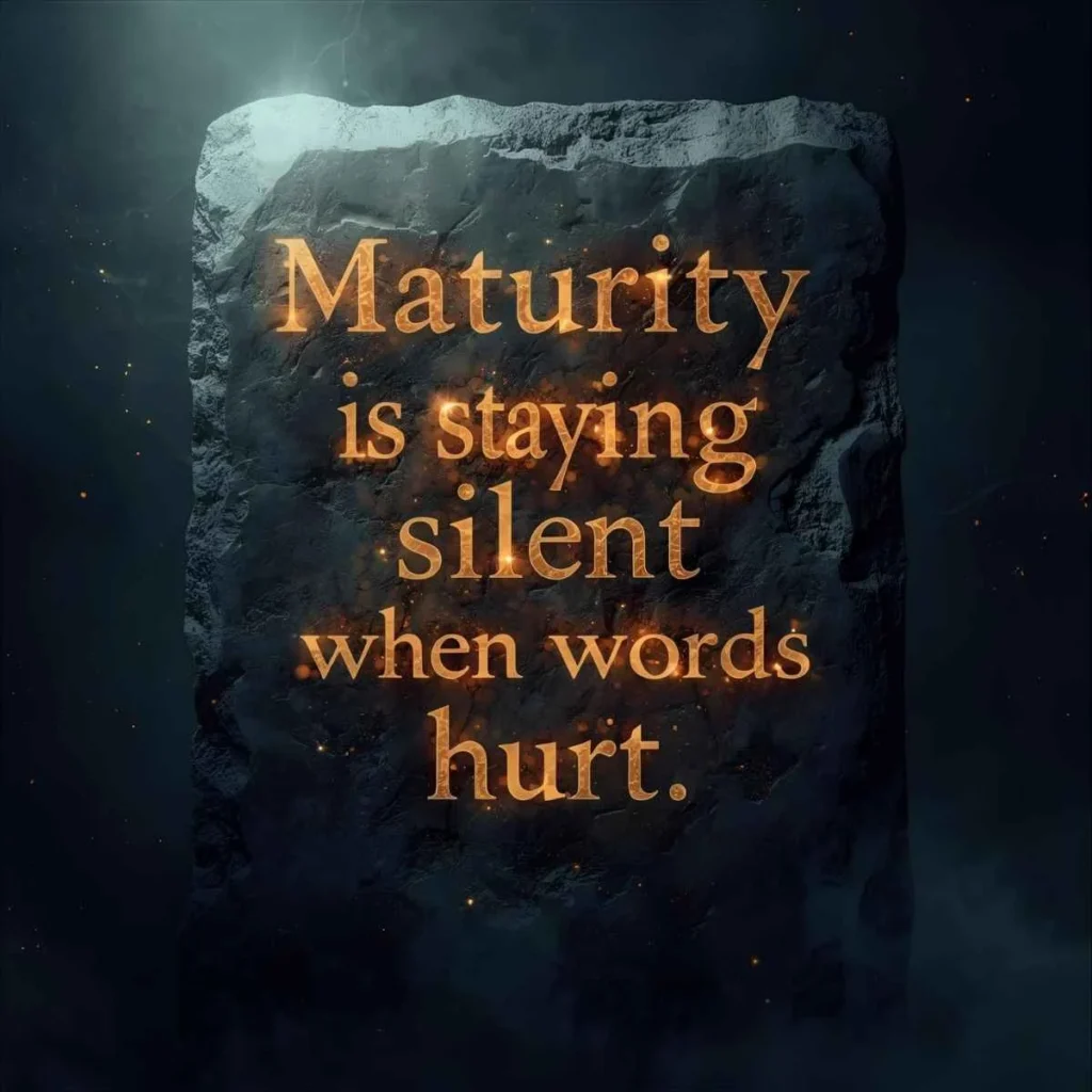 Maturity Quotes