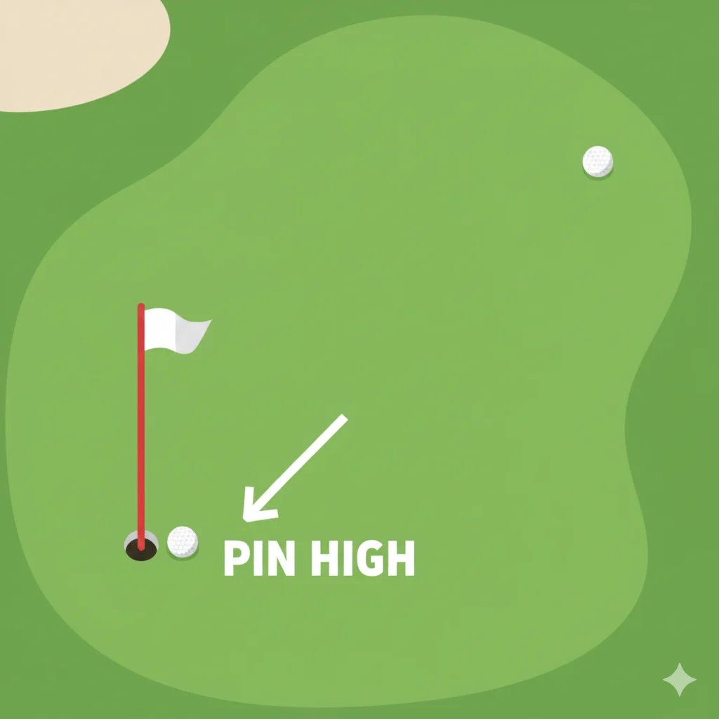 Pin High Mean in Golf